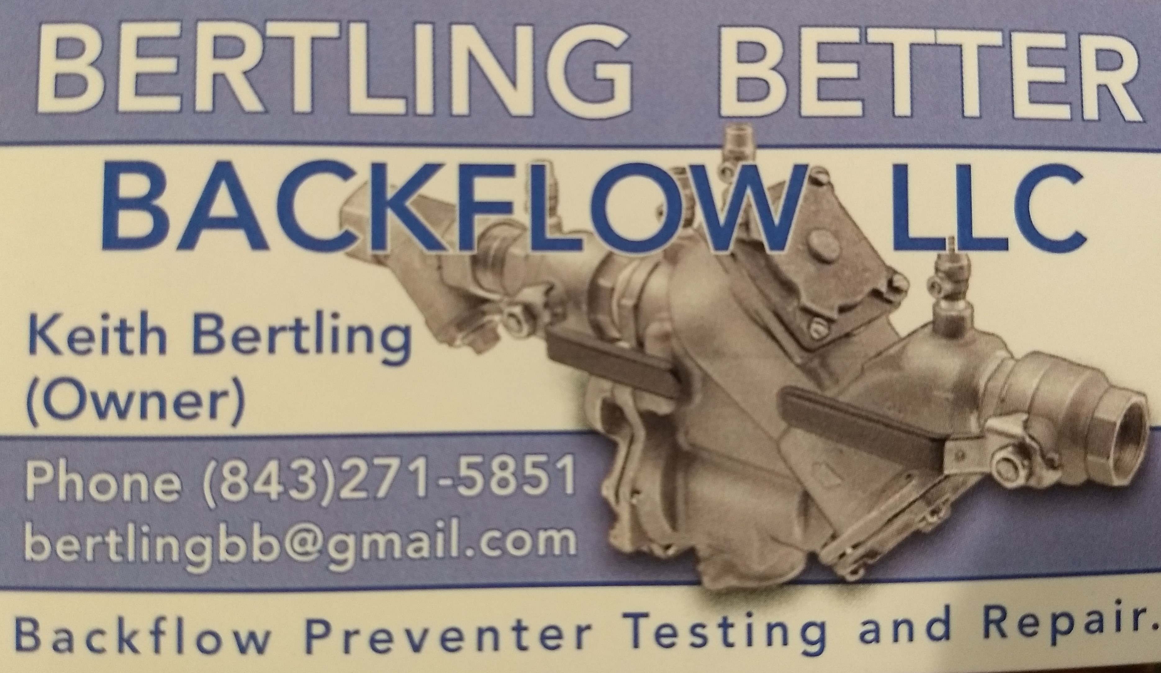 Bertling Better BackFlow LLC logo