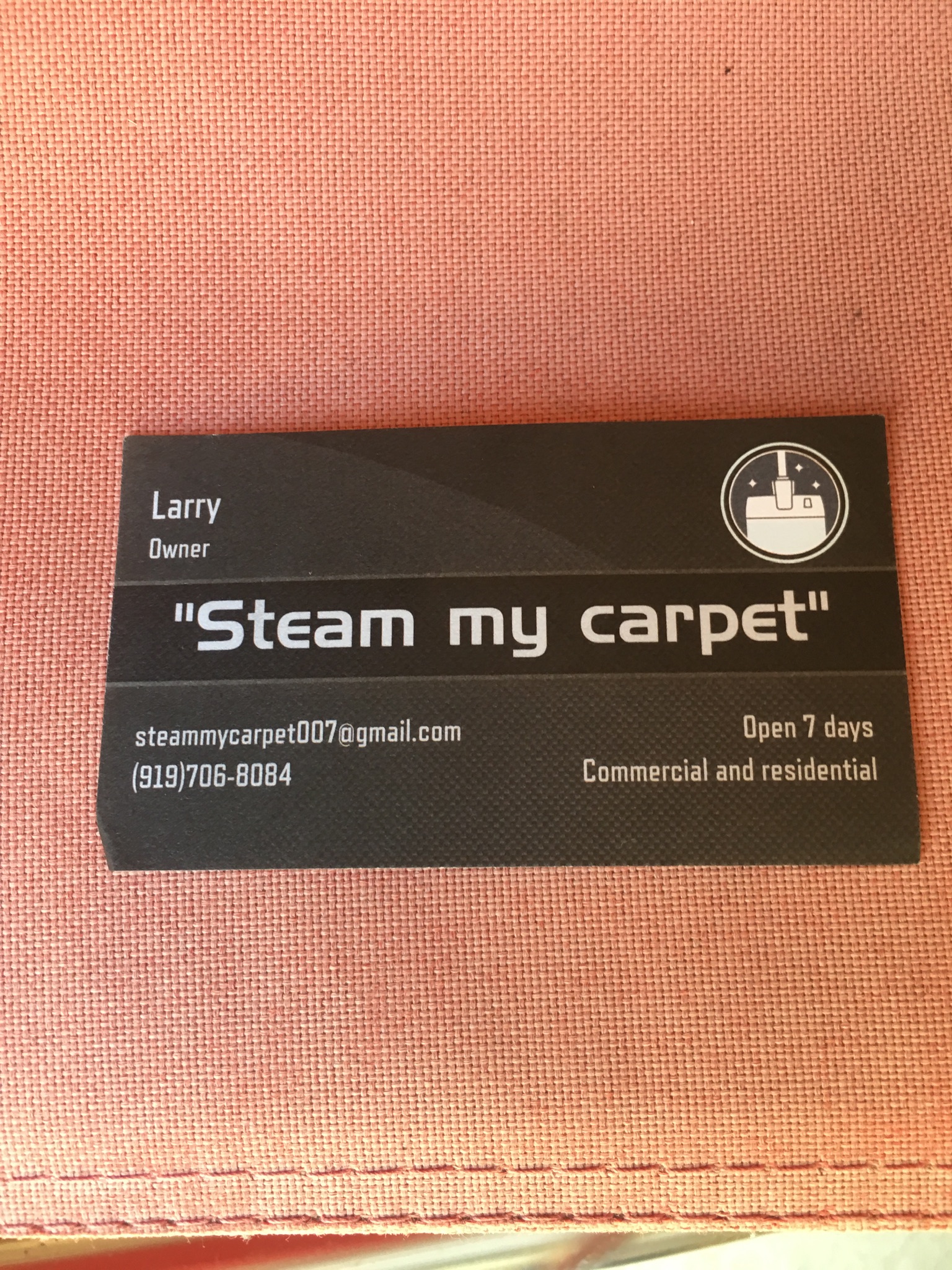 Logo for Steam my carpet
