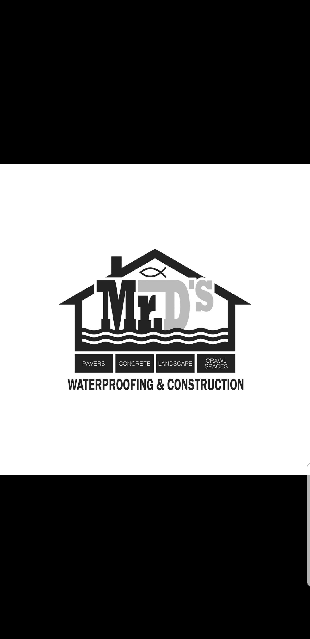 Mr D's waterproofing and construction inc. logo