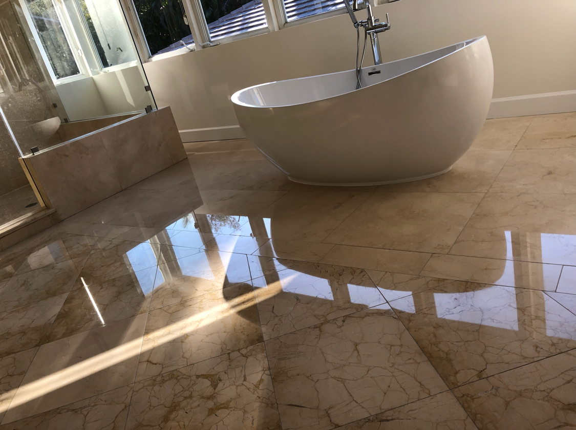 Logo for south florida marble corp