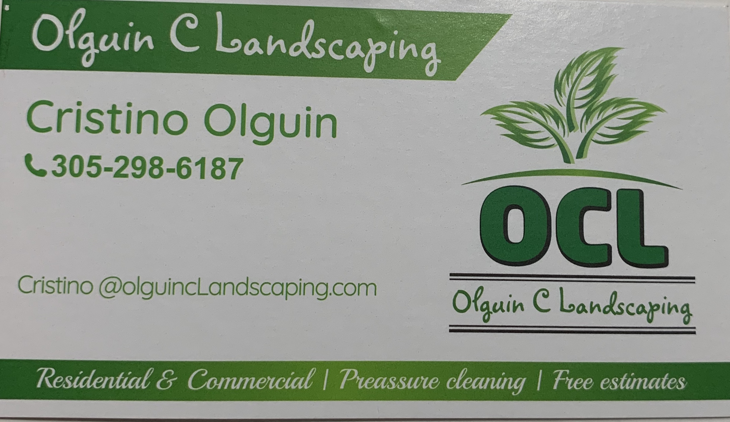 Olguin C Landscaping logo