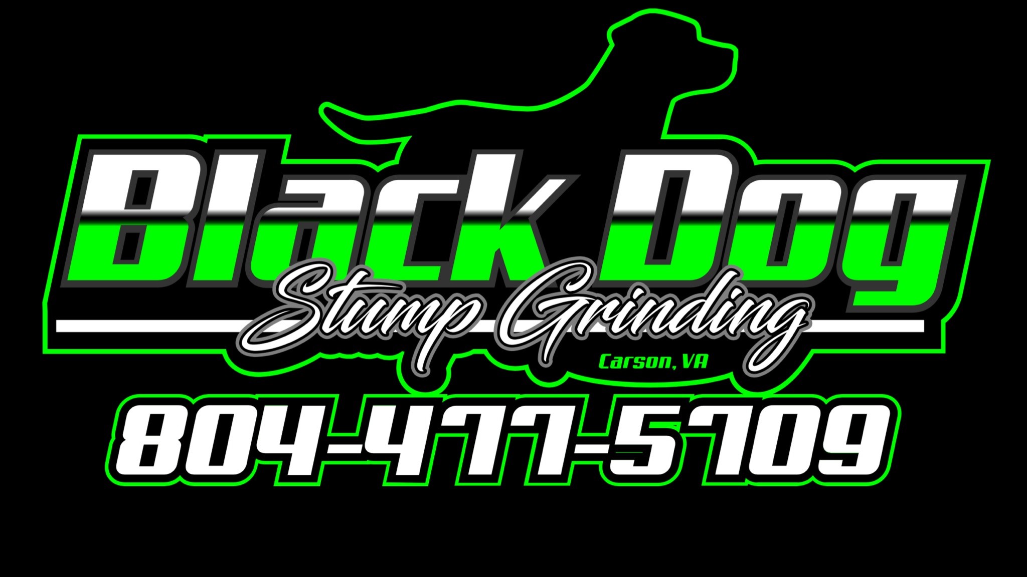 Logo for Black Dog Stump Grinding LLC