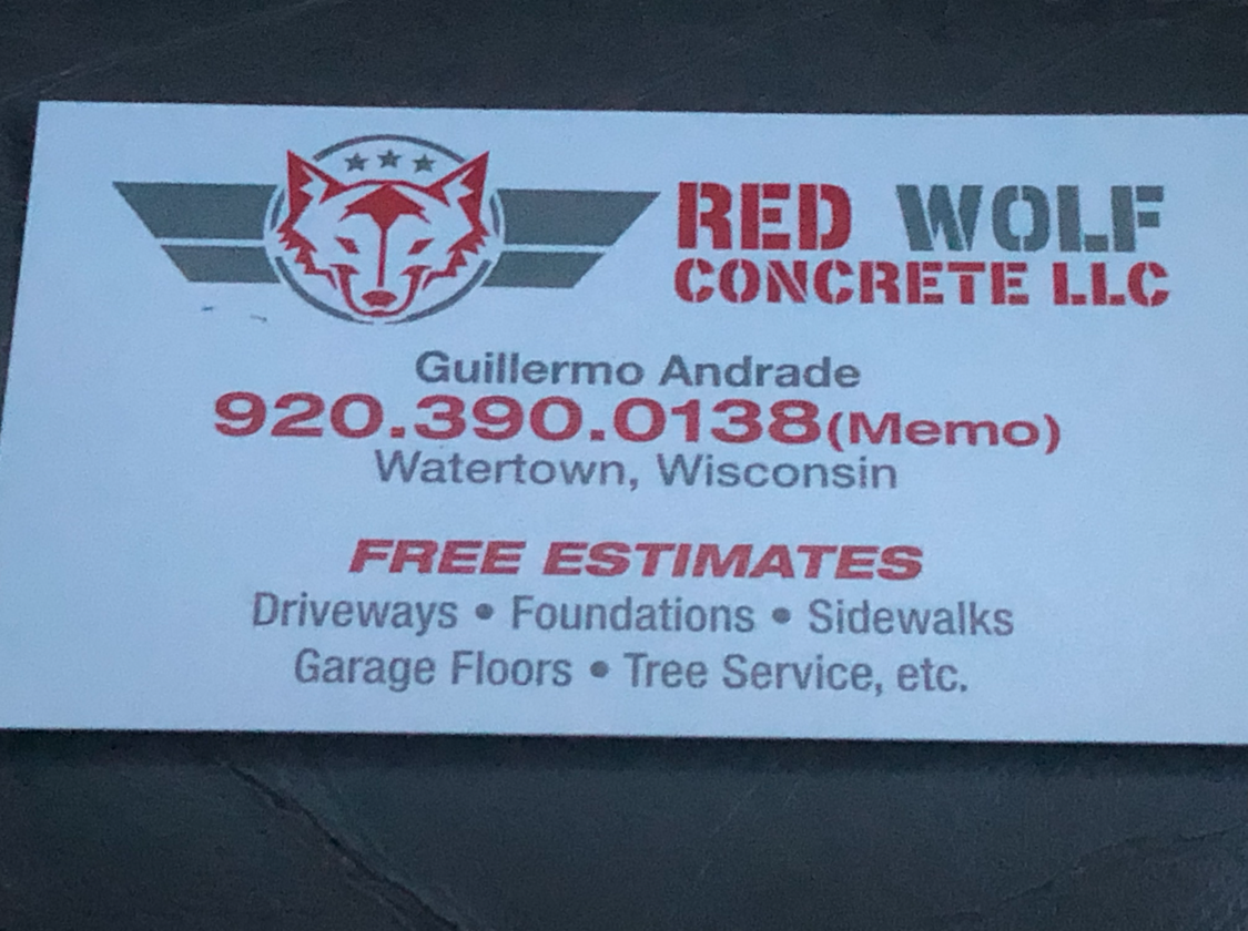 Logo for Red Wolf Concrete LLC