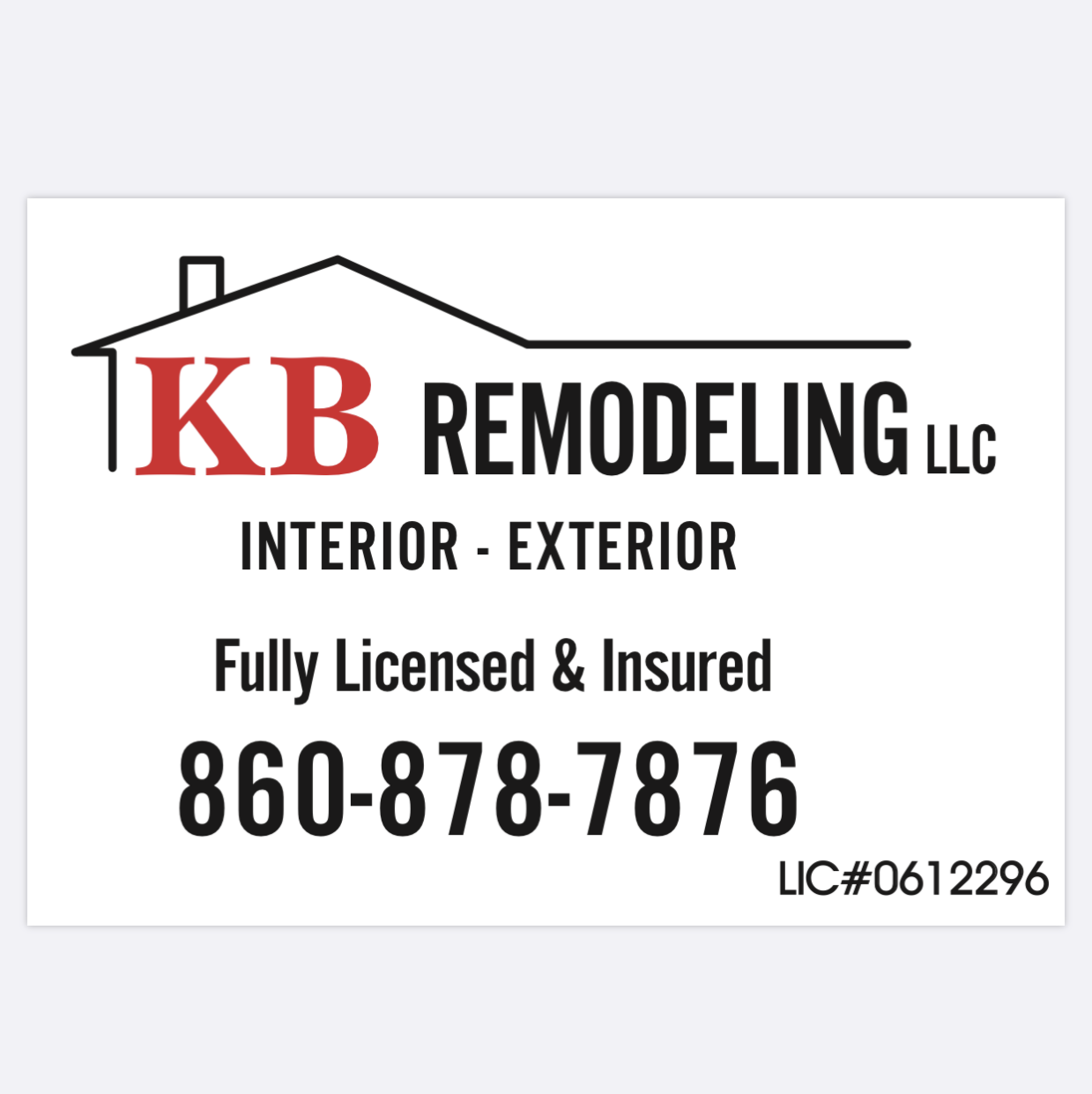 Logo for KB Remodeling LLC