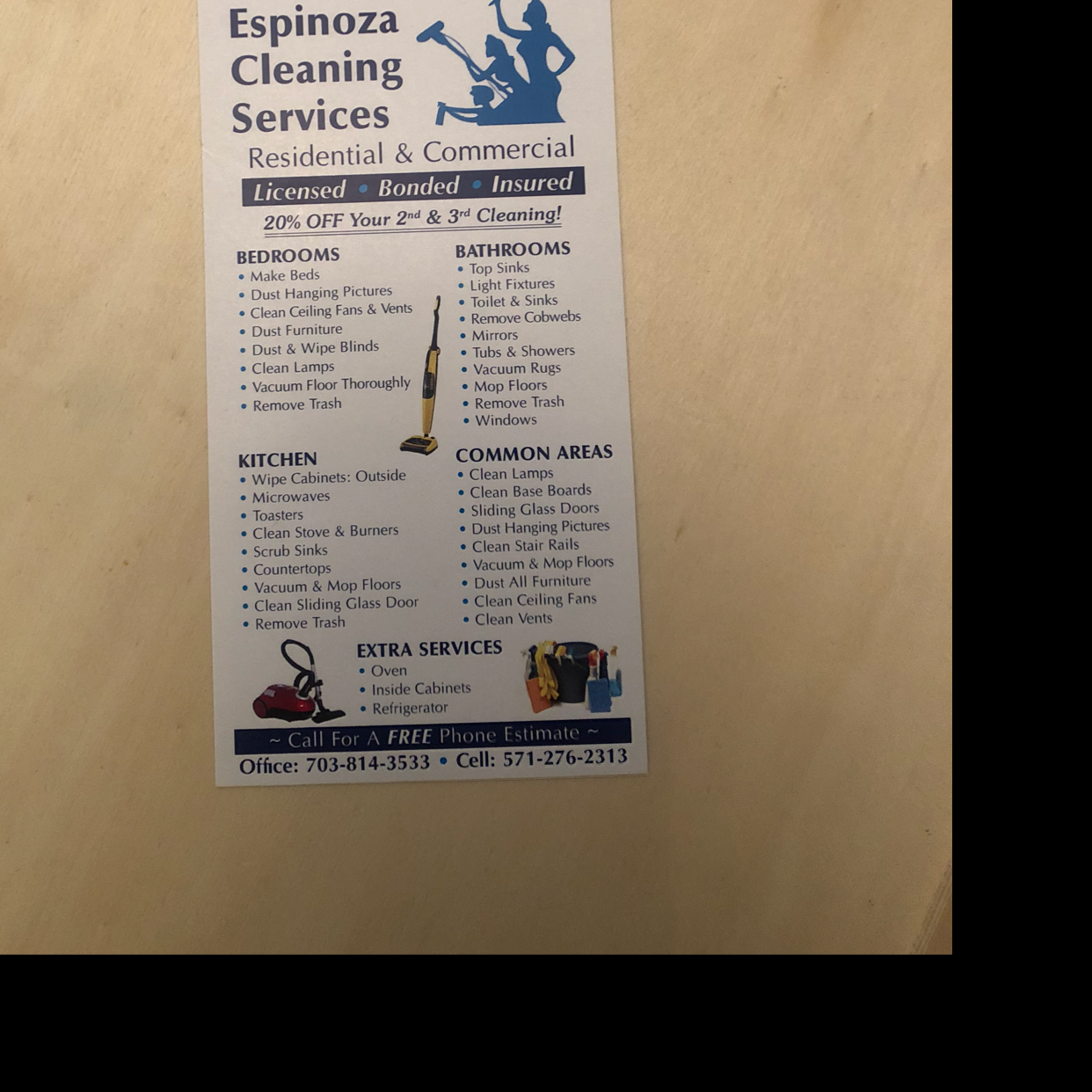 Espinoza's Cleaning Service logo