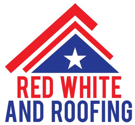 Red White and Roofing logo