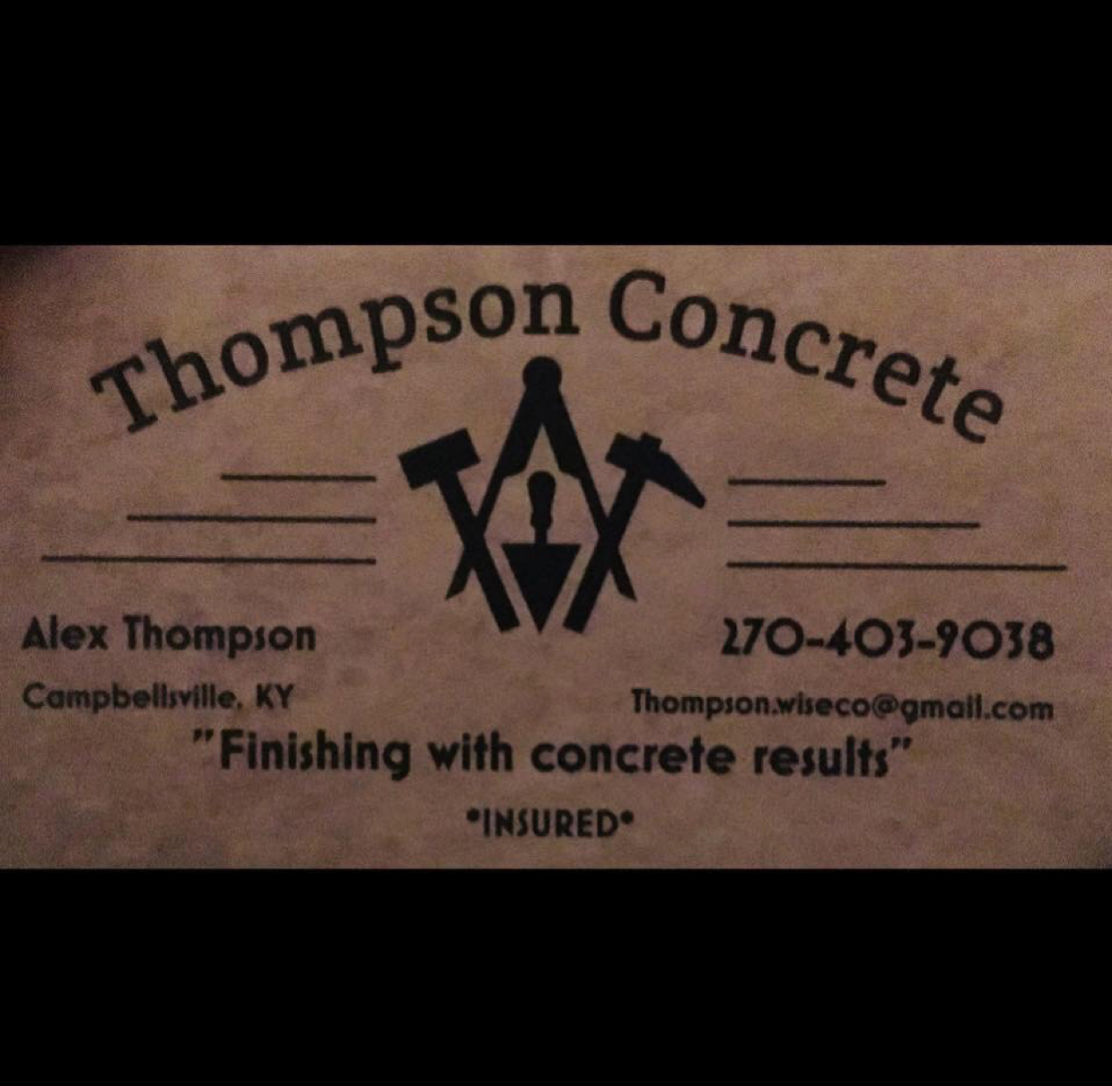 Logo for Thompson Concrete