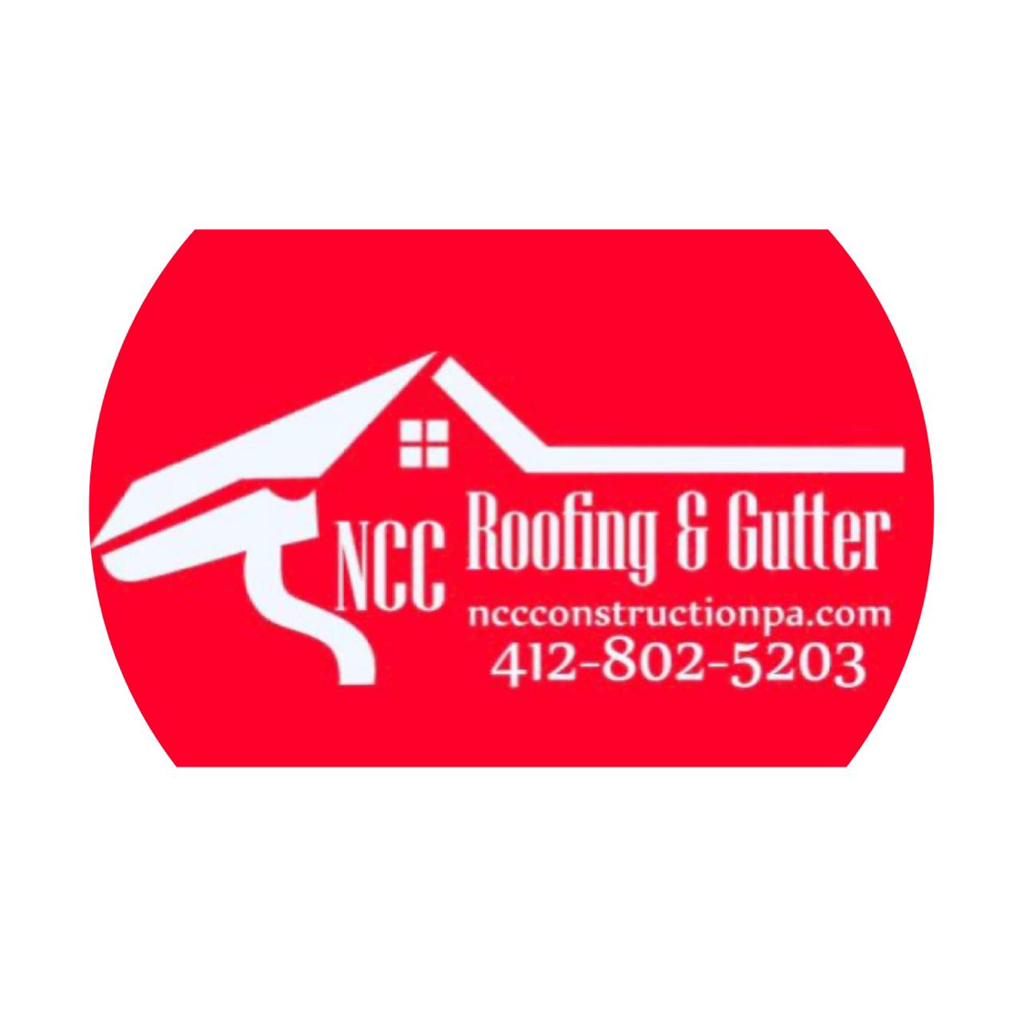 Logo for NCC Construction LLC. Roofing, Siding and Gutters