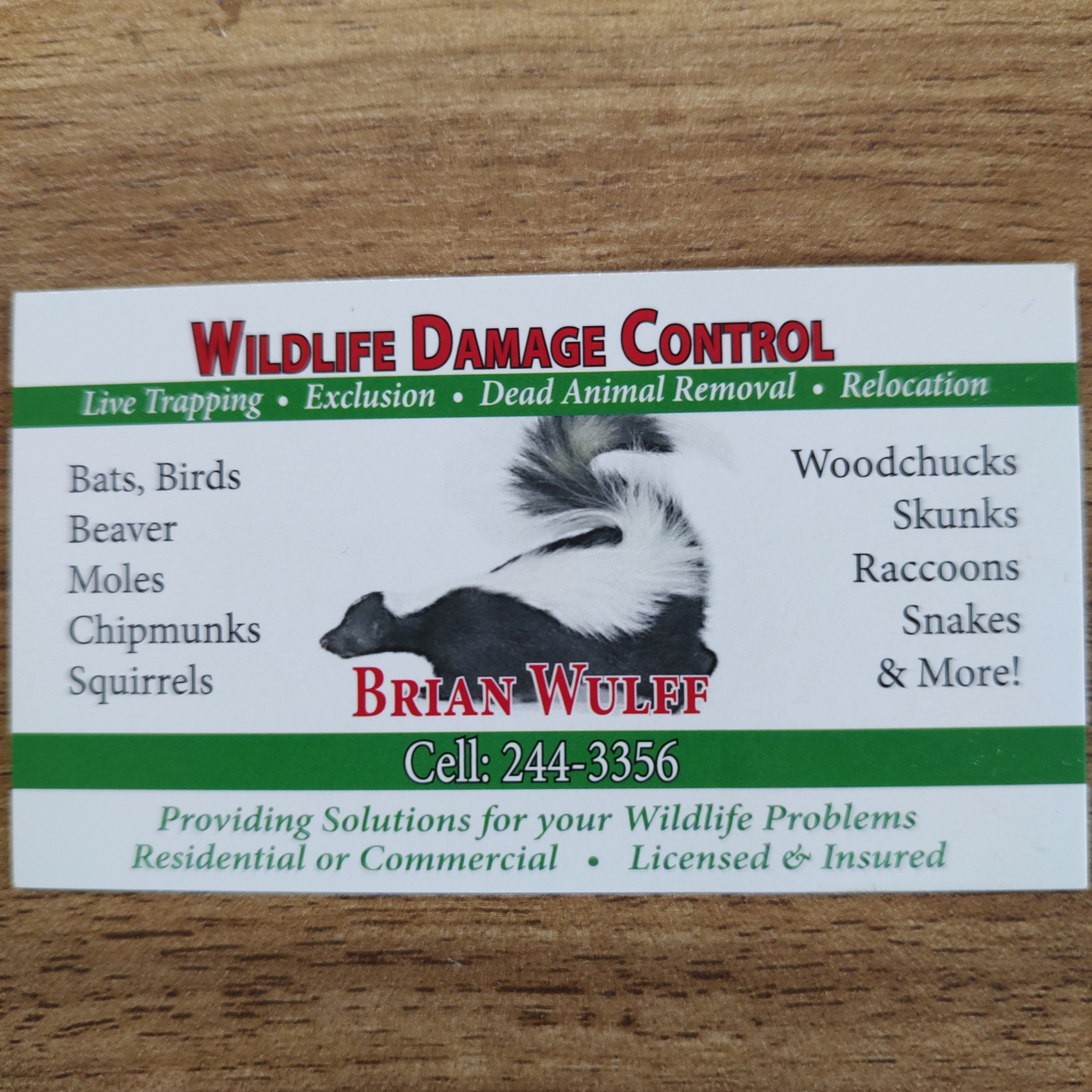 Wildlife Damage Control logo