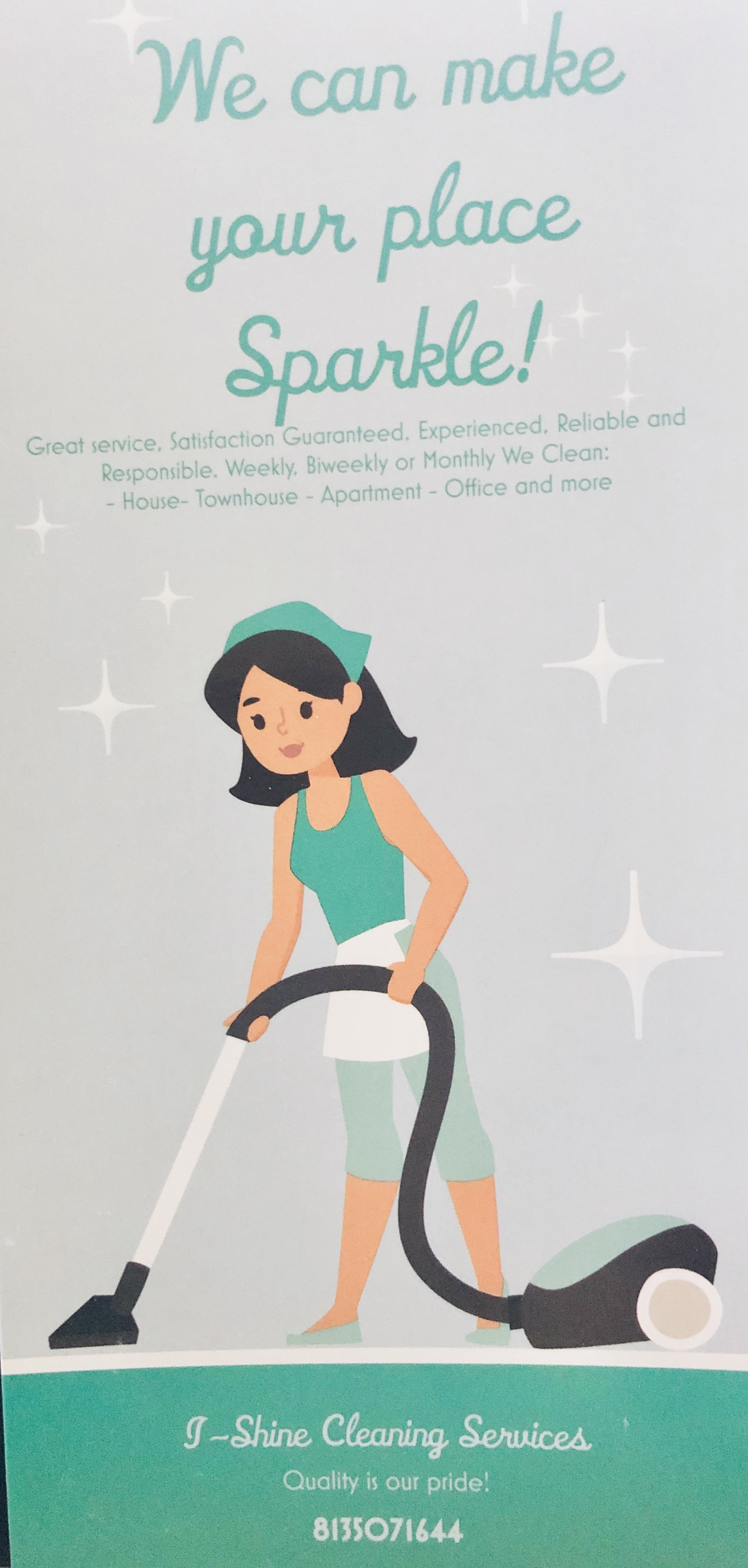 I shine house cleaning logo