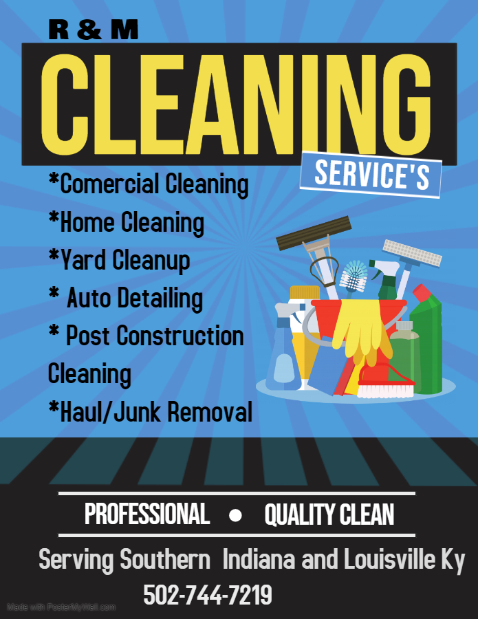R & M Cleaning Services logo