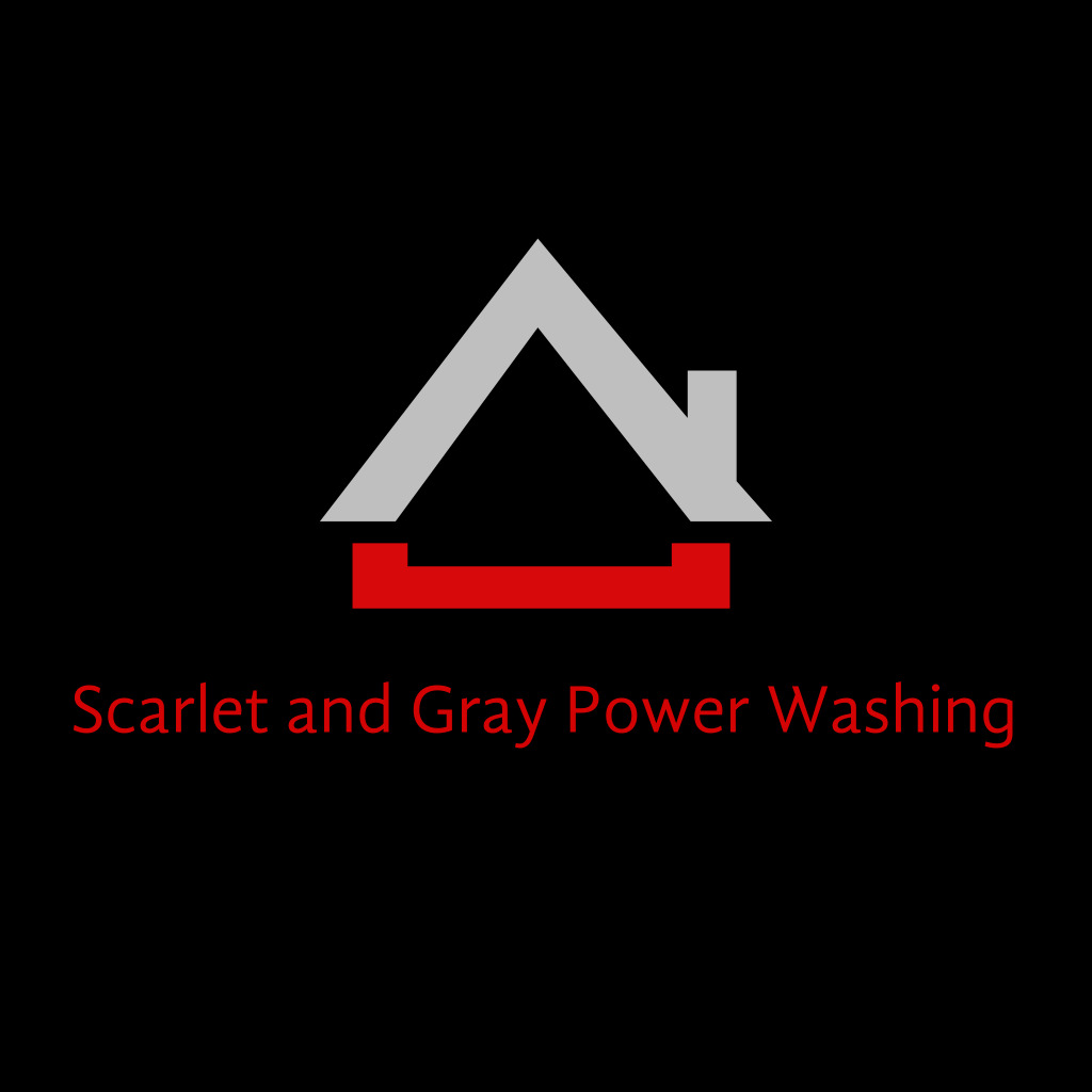 Scarlet and Gray Power Washing logo