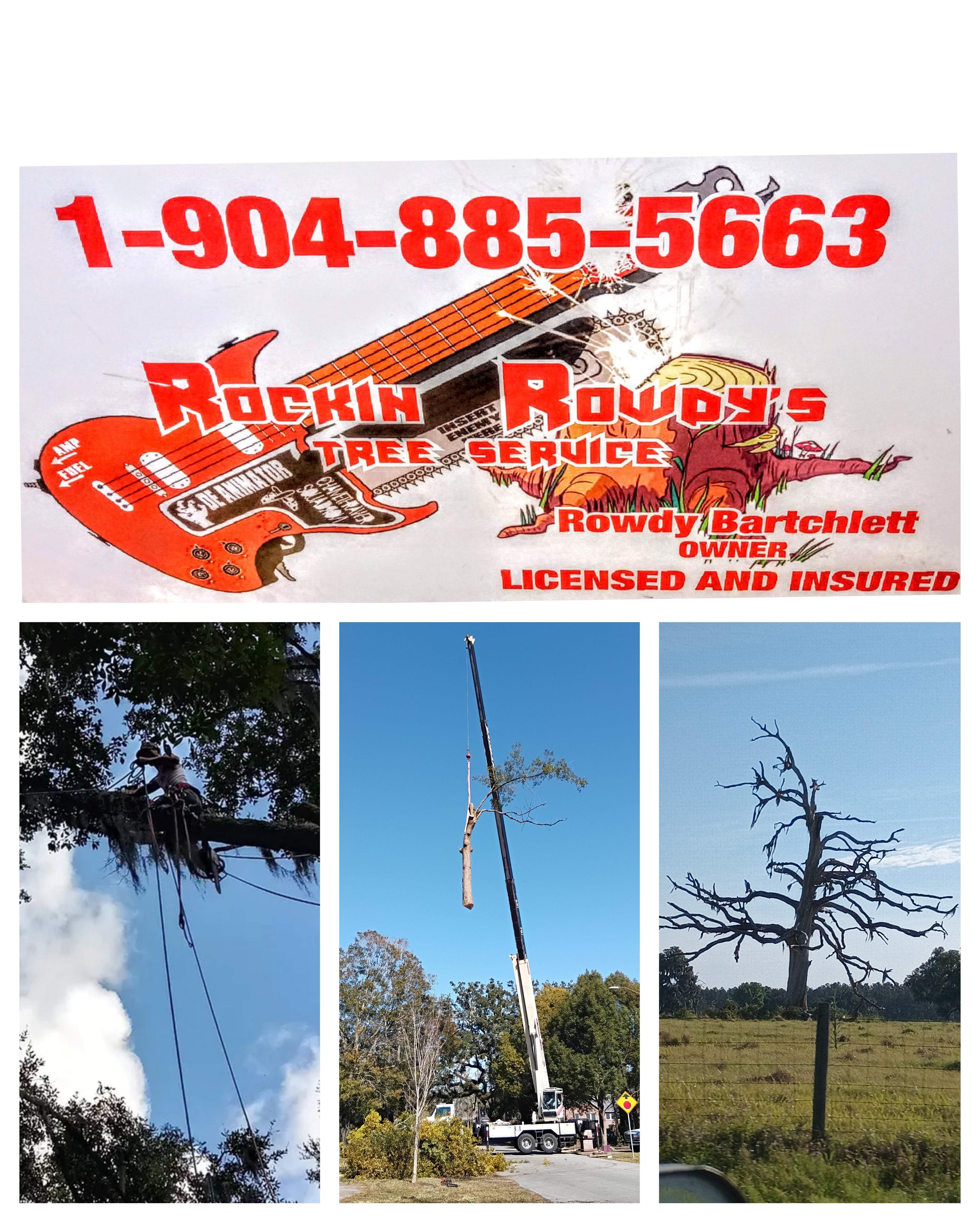 Rockin Rowdy's Tree Service. LLC logo