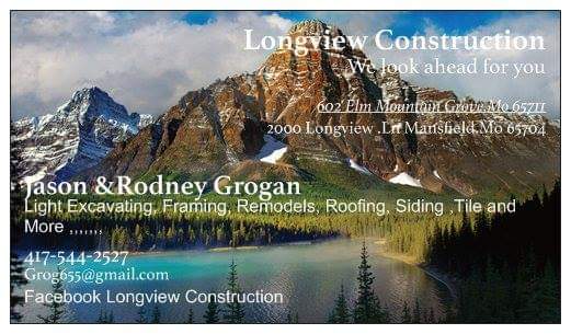 Long View Constrction logo