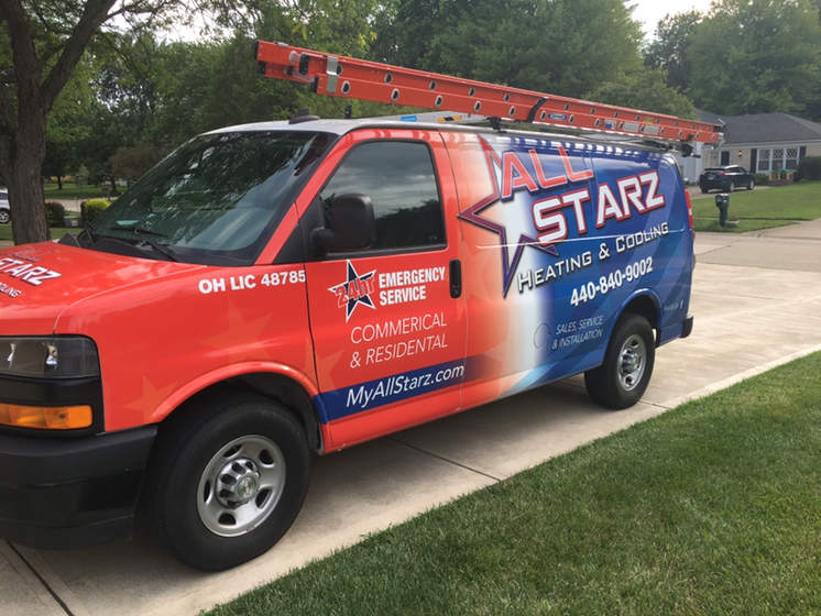 Logo for All starz Heating & Cooling, LLC