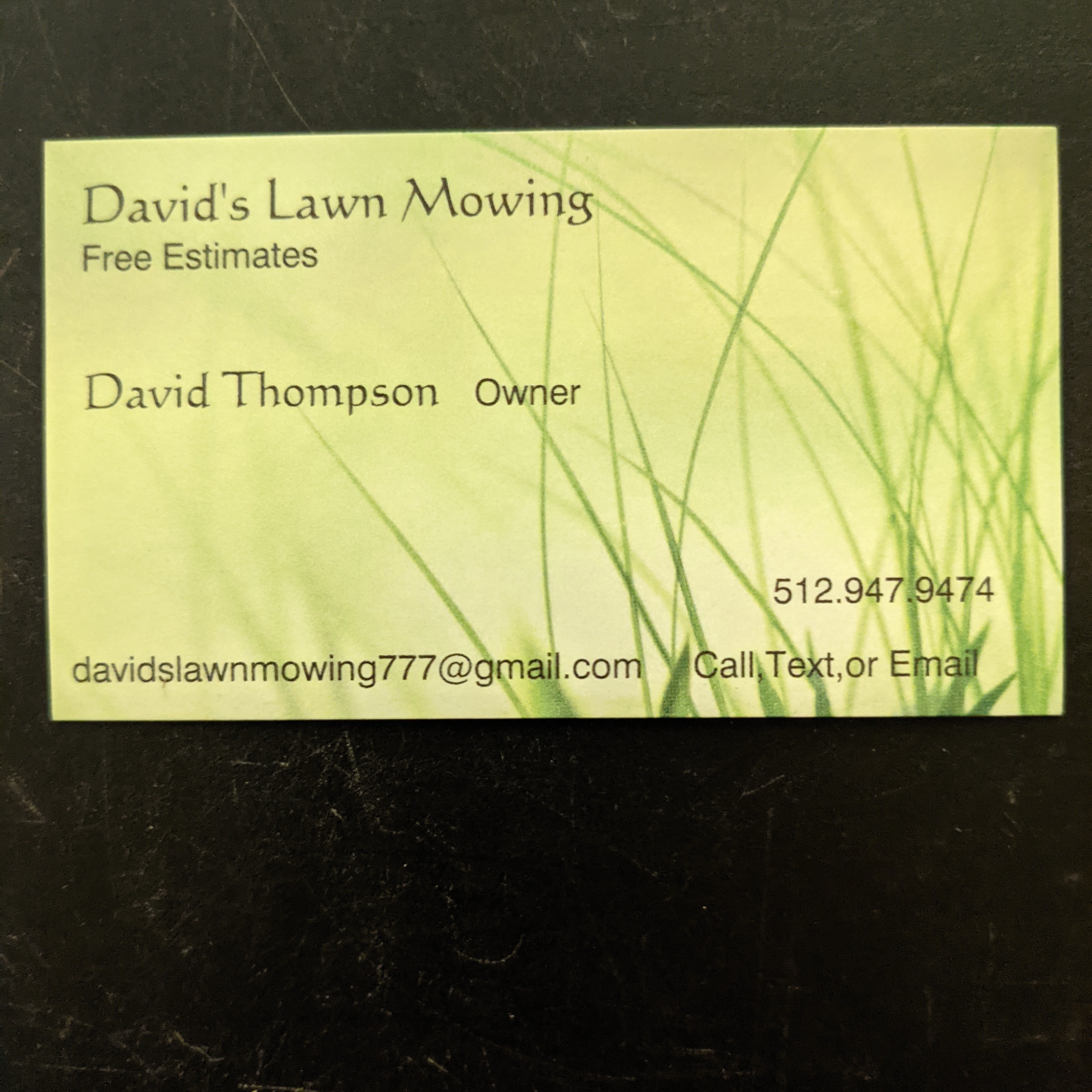 David's Lawn Mowing logo