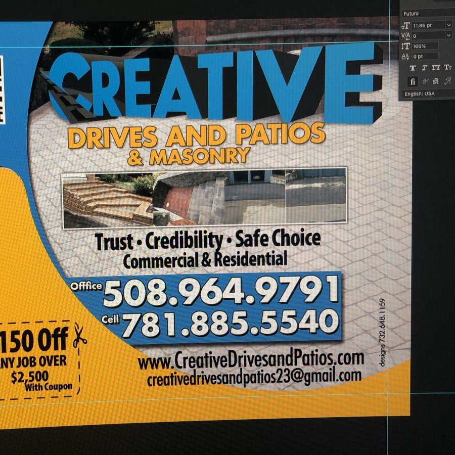 Creative Drives & Patios Masonry logo