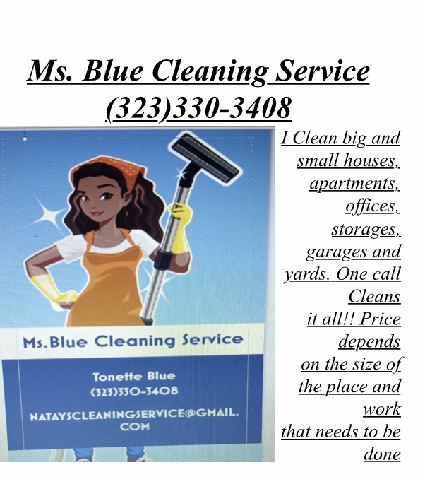 Logo for Ms. Blue Cleaning Service