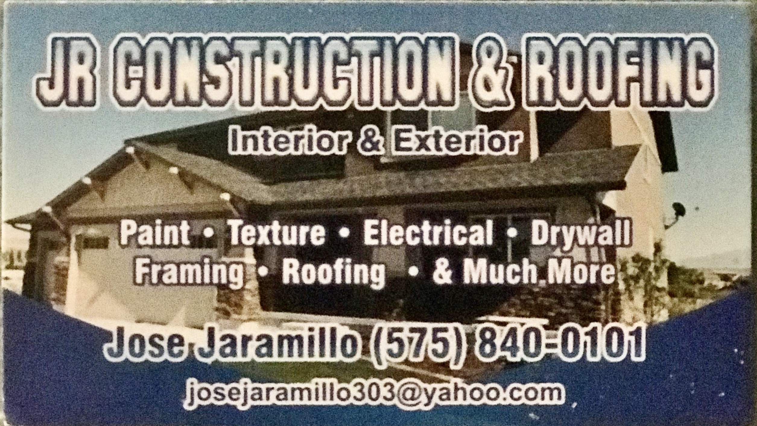 Logo for JR Construction