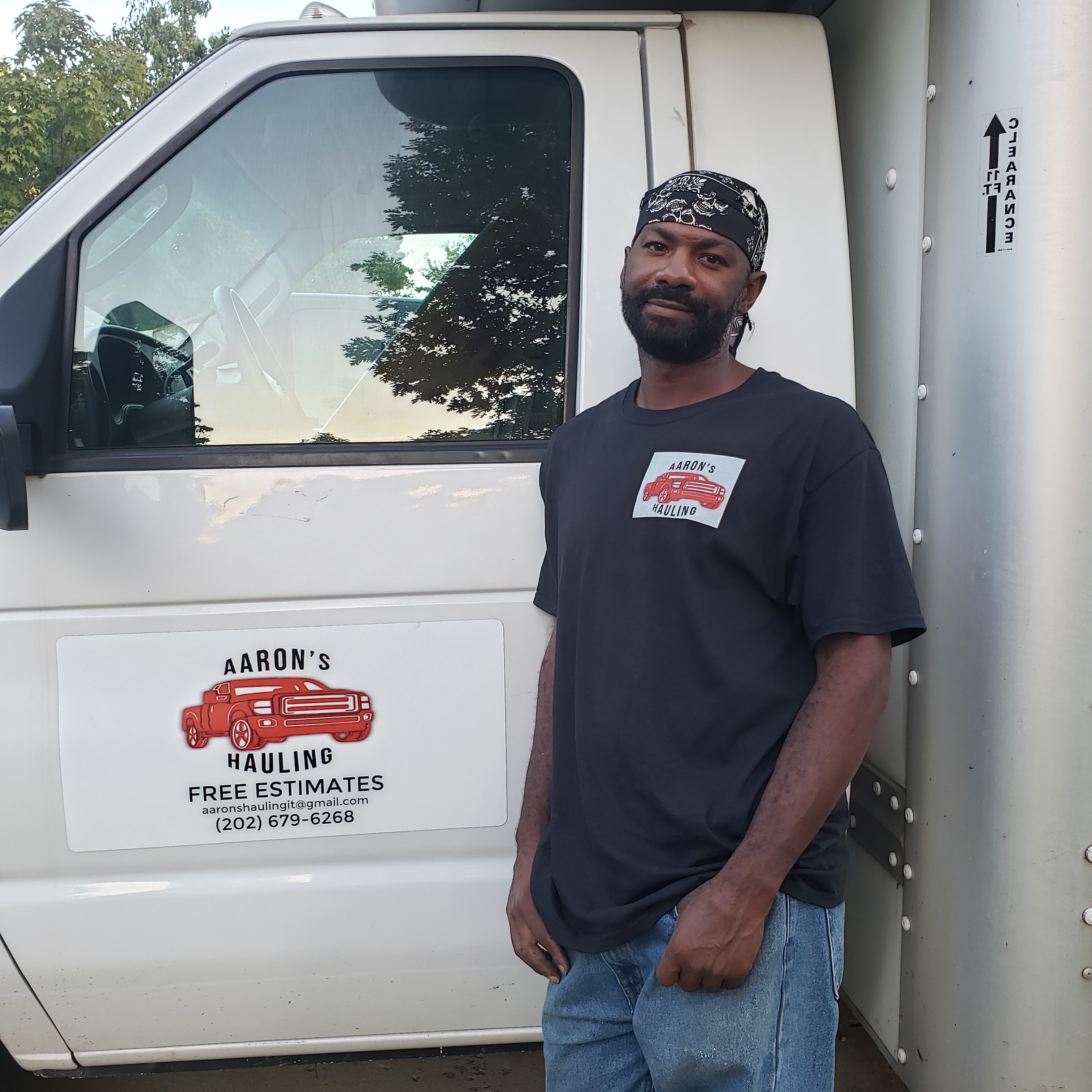 Aaron's hauling logo