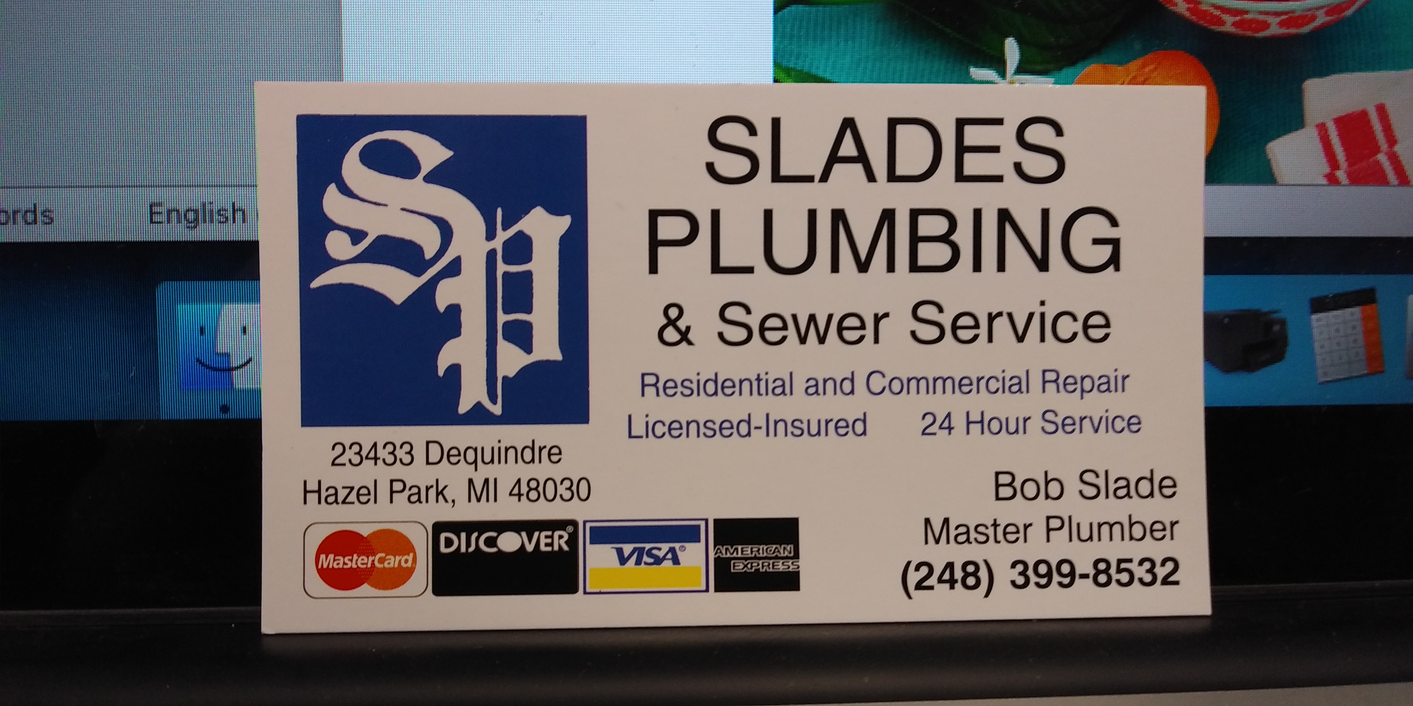 Logo for Slades Plumbing