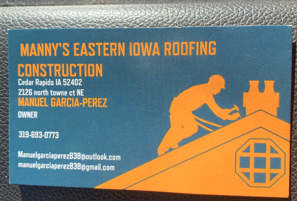 Manny's Eastern Iowa Roofing & Construction LLC logo