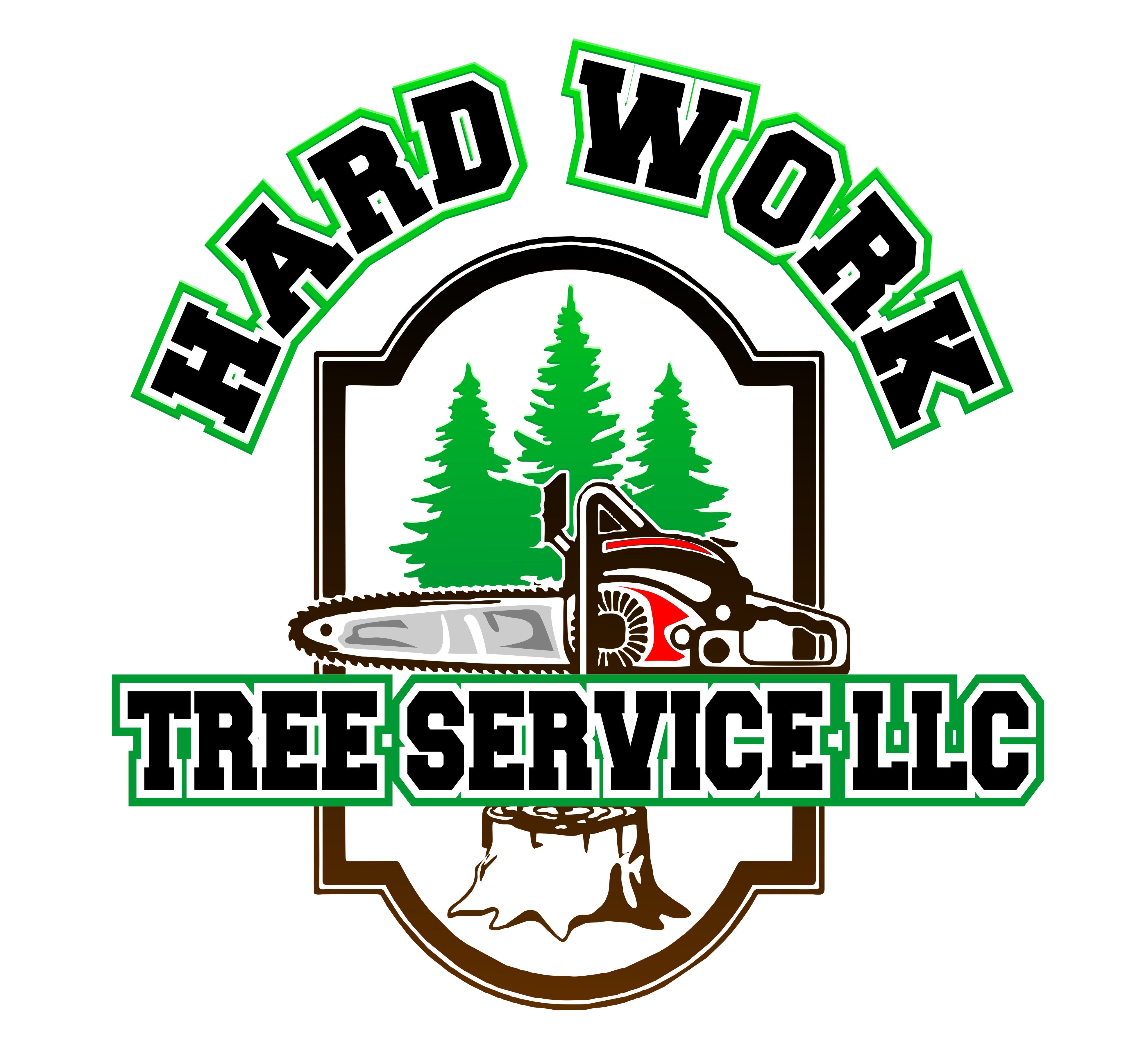 Hard work tree service llc logo