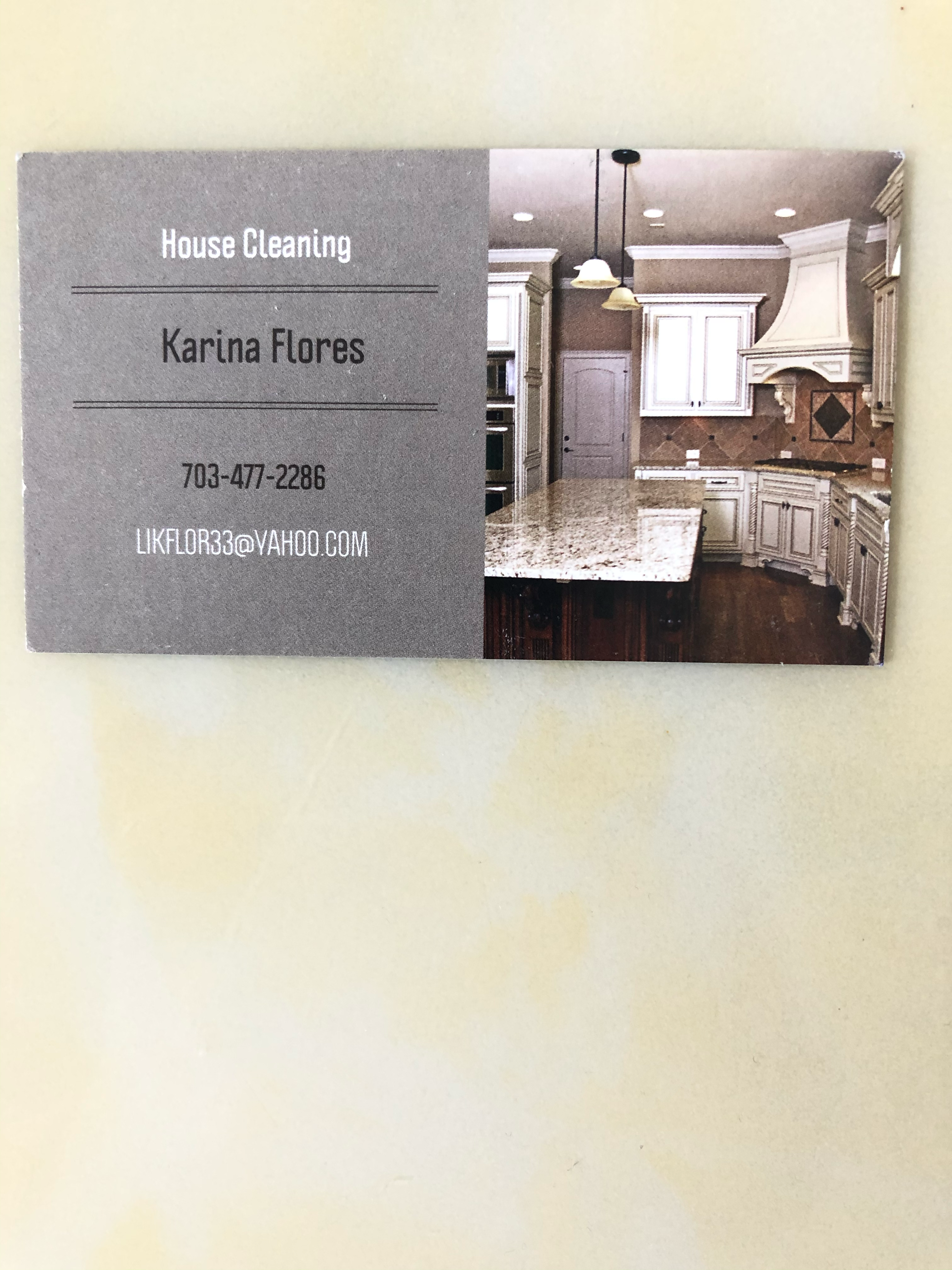 Logo for Karina's Housecleaning