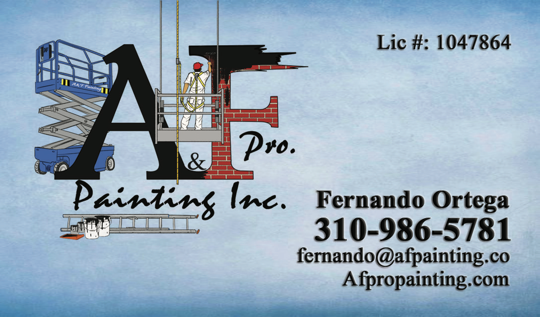 A&F pro painting inc logo