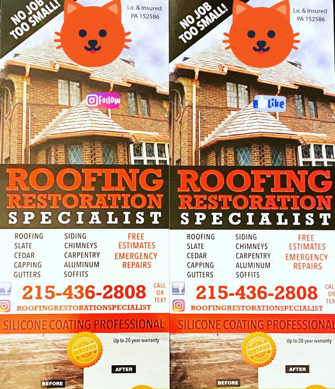 Logo for Roofing Restoration Specialist