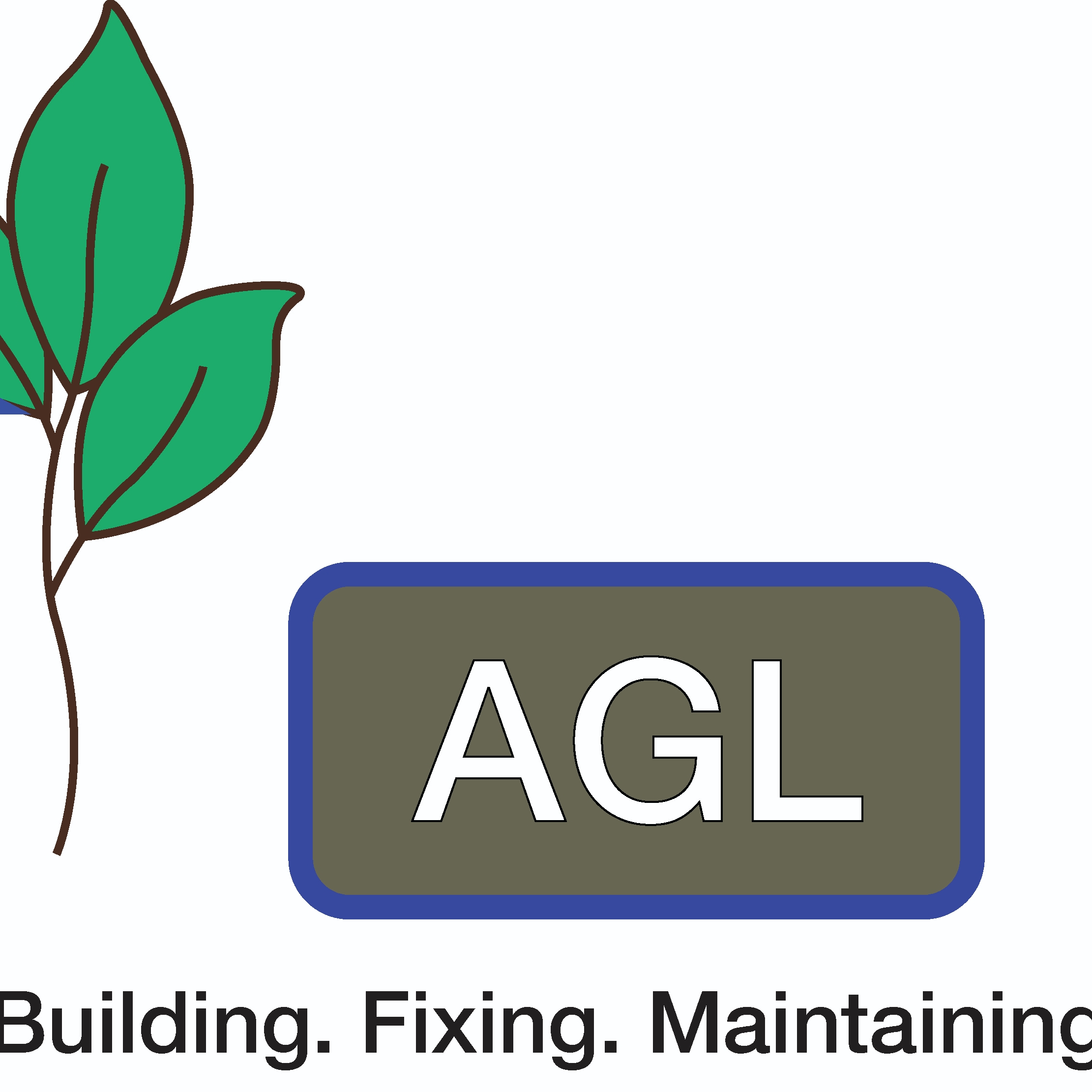 A G L / Building Fixing Maintaining logo