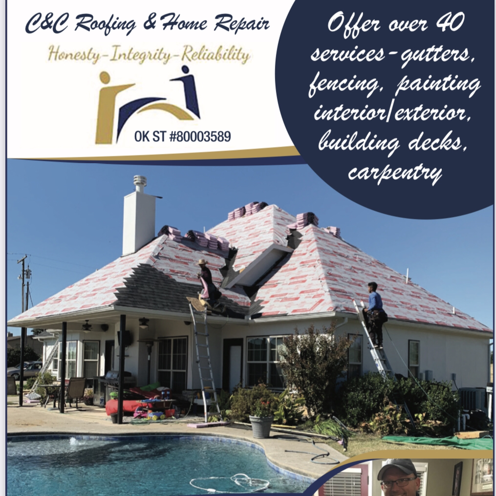 C and C Roofing and Home Repair. logo
