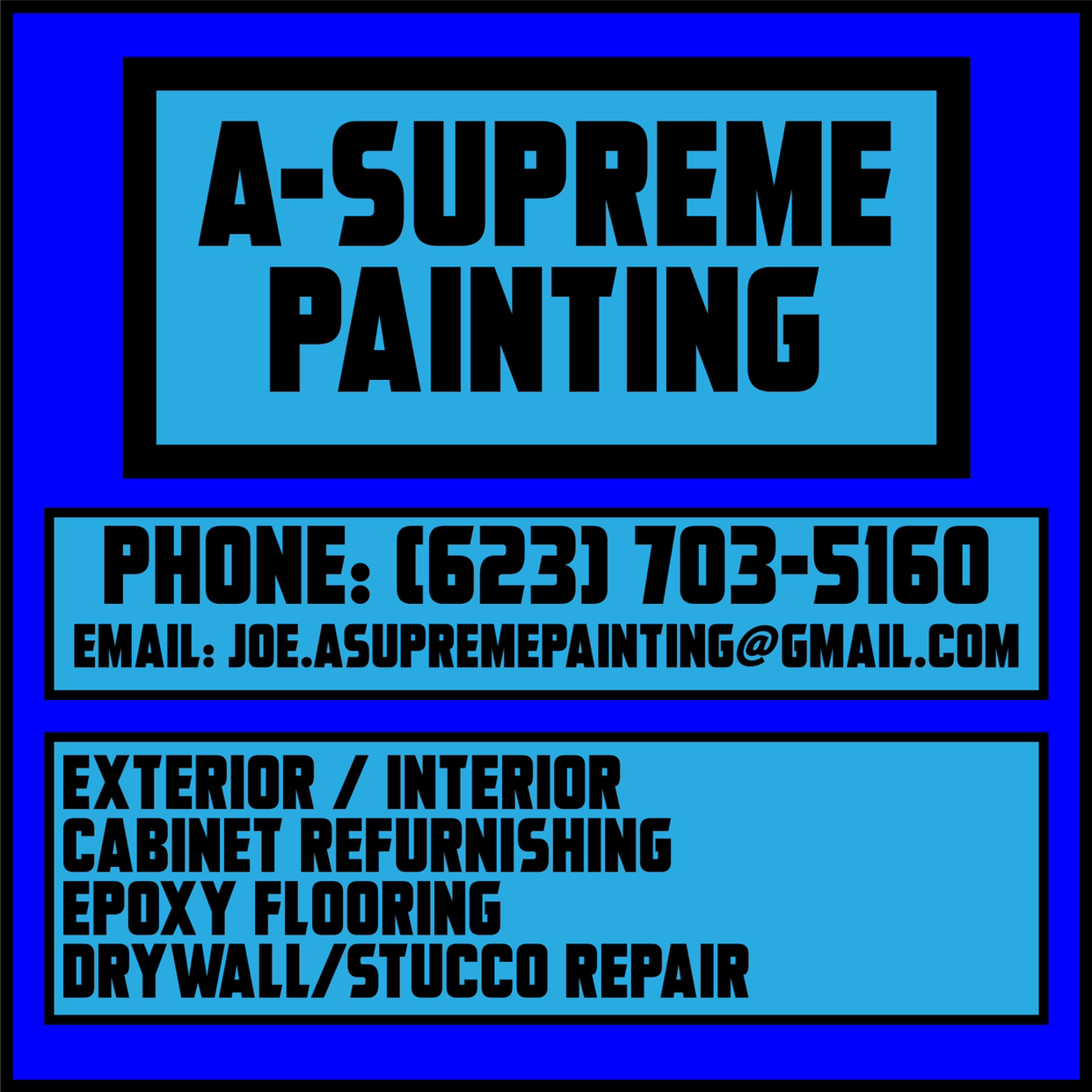 Logo for A- supreme painting