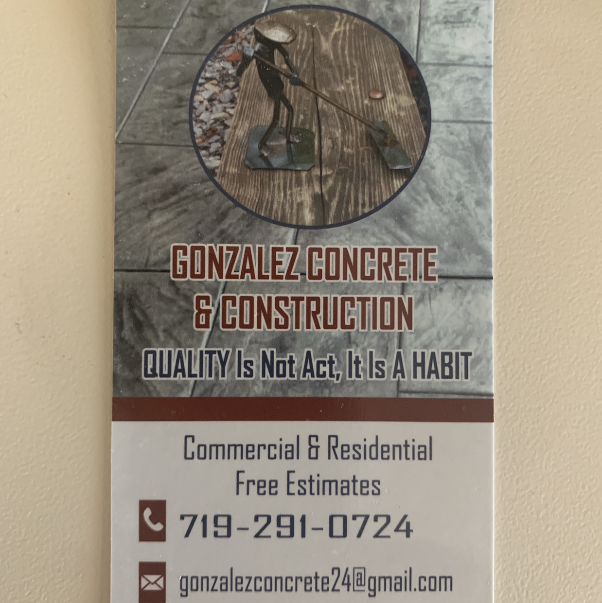 Gonzalez Concrete and Construction logo