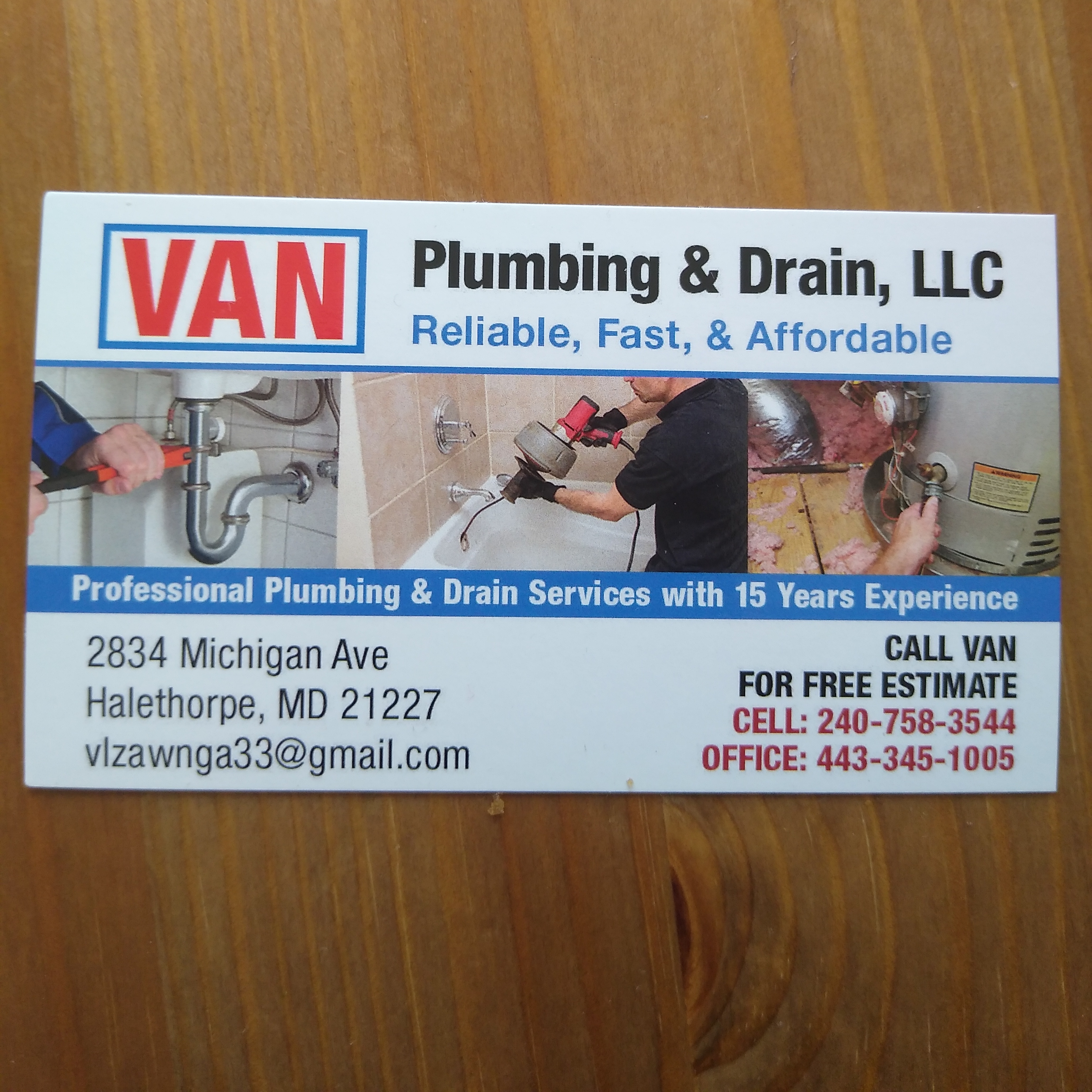Van Plumbing & Drain LLC logo