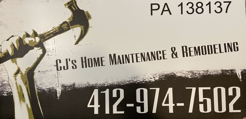 CJ's Home Maintenance and Remodeling logo