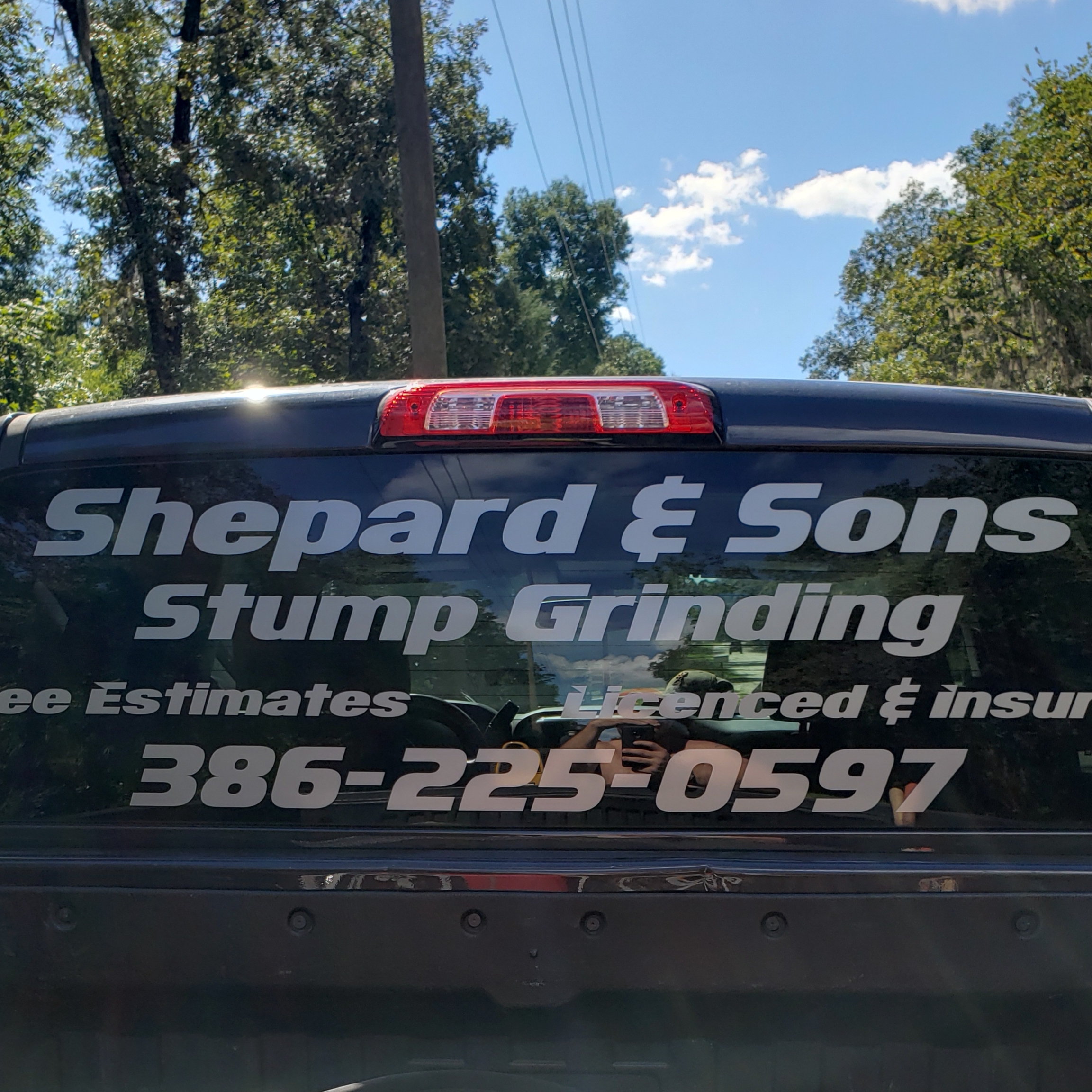 Shepard and Sons Stump Grinding logo