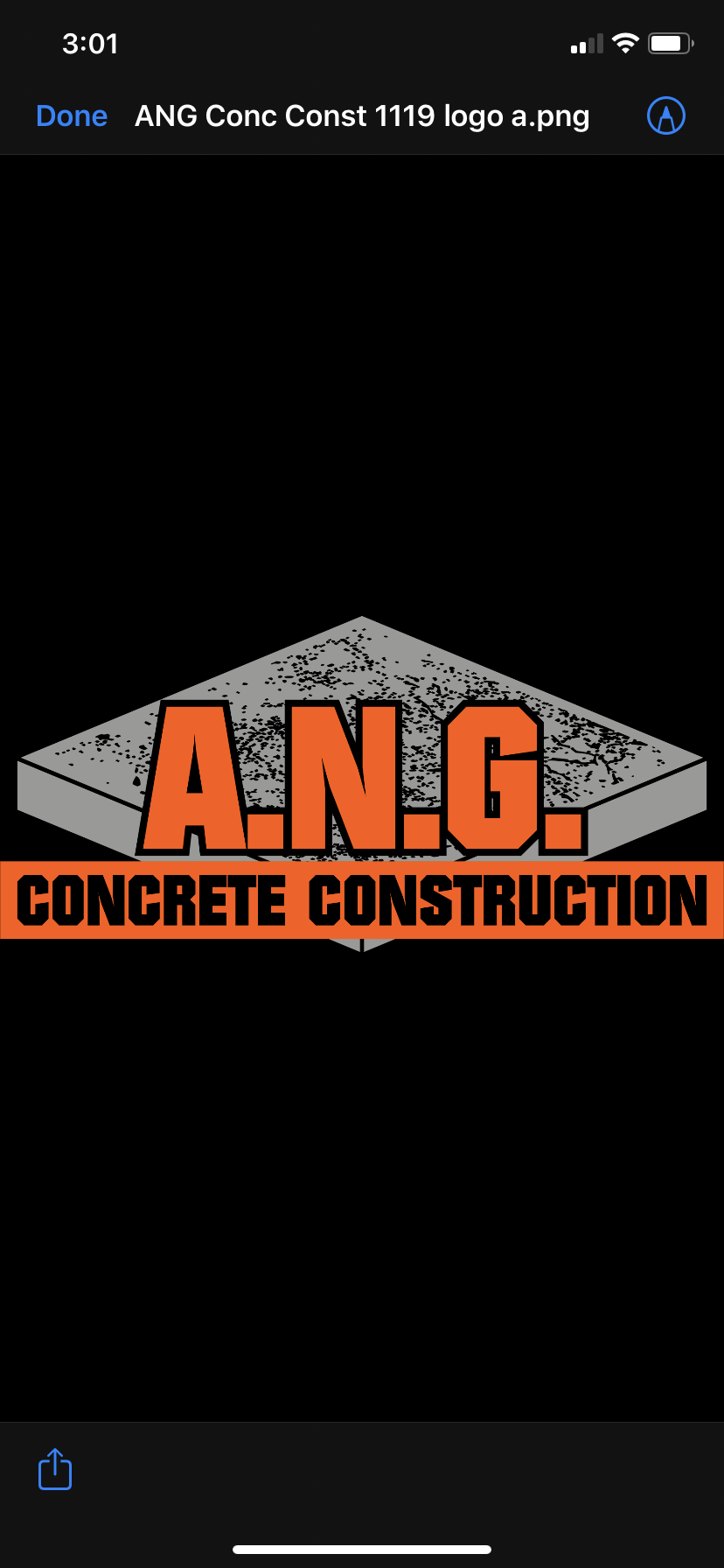 Logo for A.N.G. Concrete Construction LLC