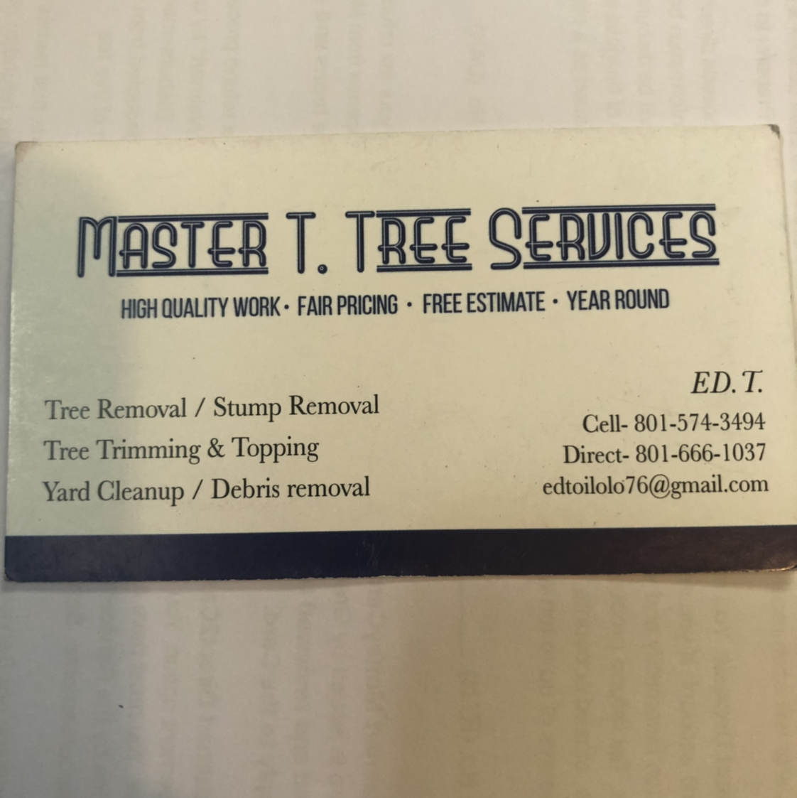 Avatar for Master T Tree Service
