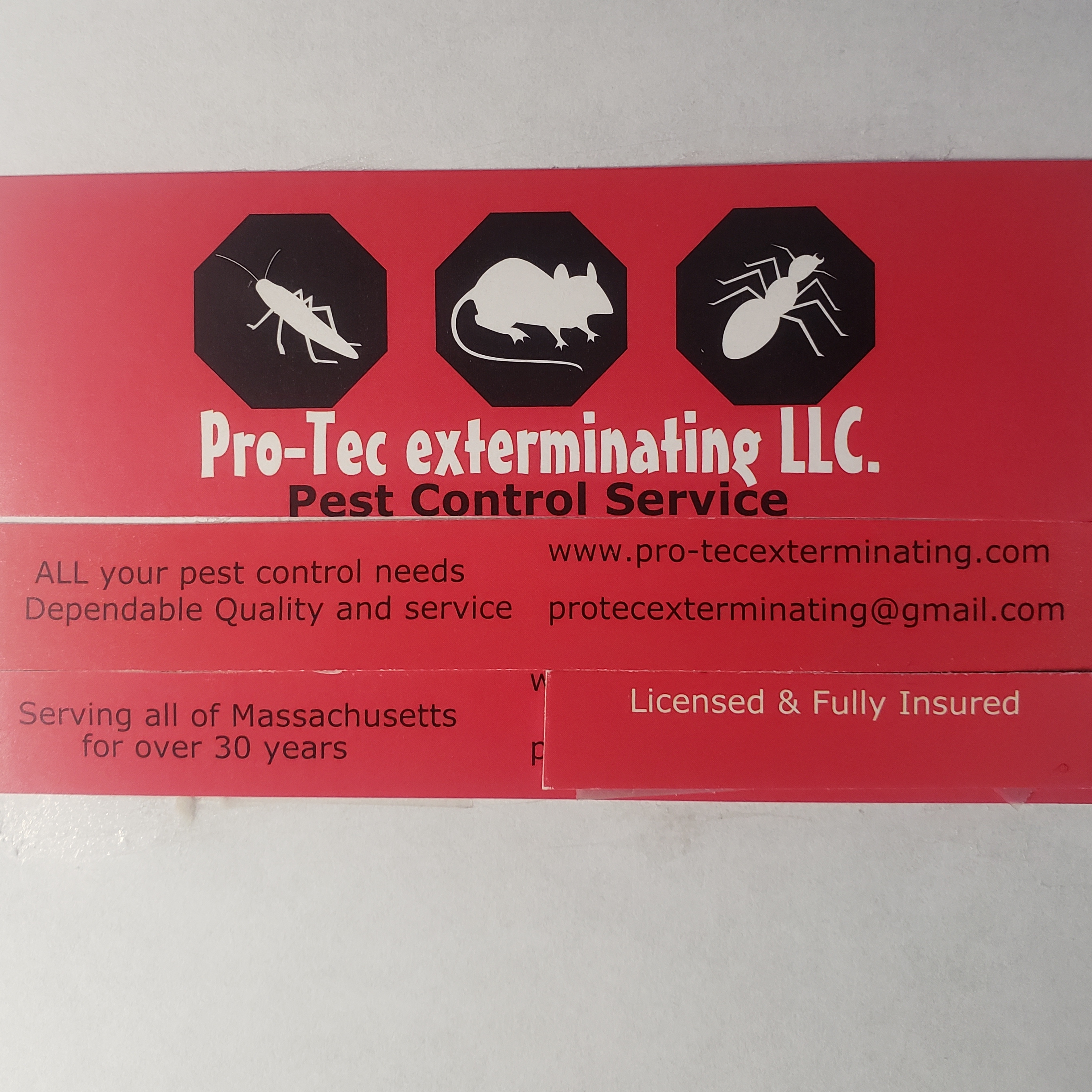 Logo for Pro-Tec Exterminating LLC