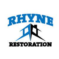 Logo for Rhyne Restoration Roofing Company