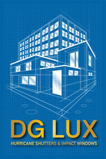 Logo for LUX HURRICANE SHUTTERS