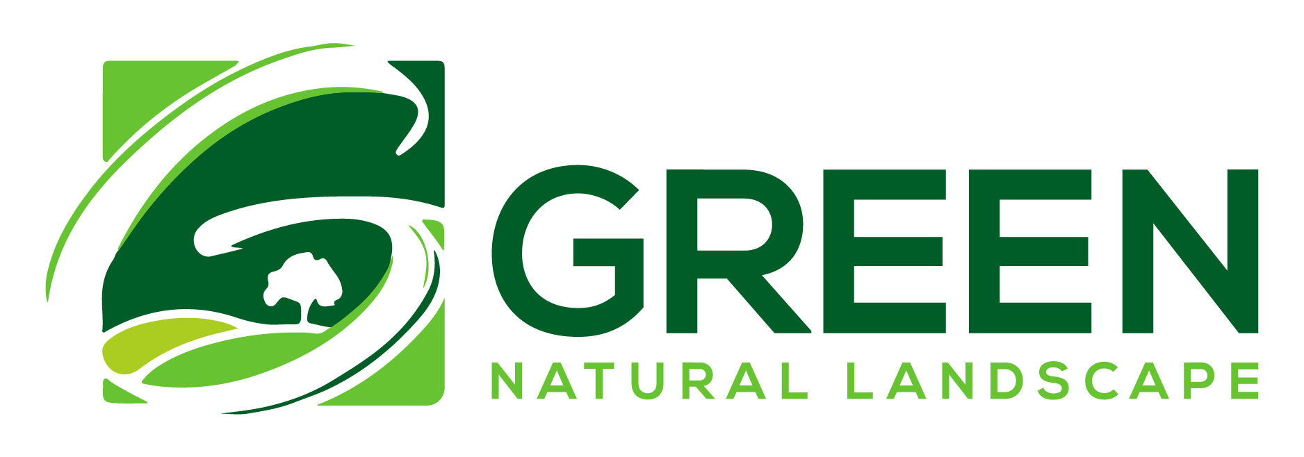 Green Natural Landscape logo