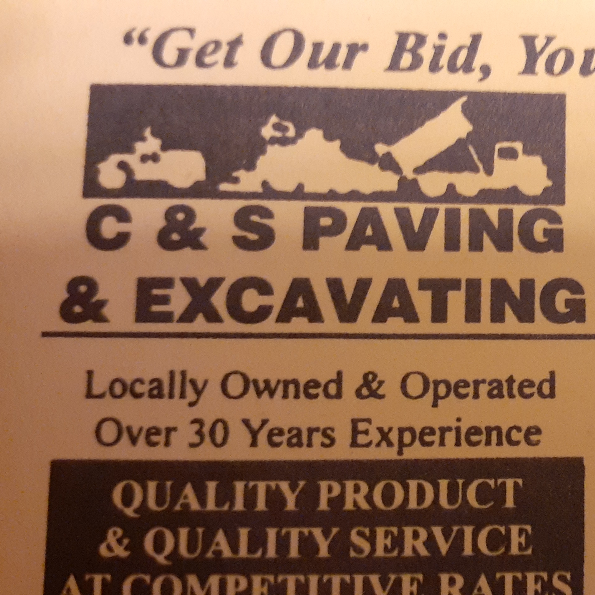 Logo for C&S Paving & Excavating