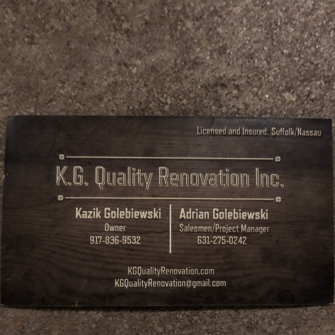 Kg Quality Renovation logo