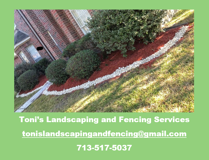Toni's Landscaping and Fencing Services logo