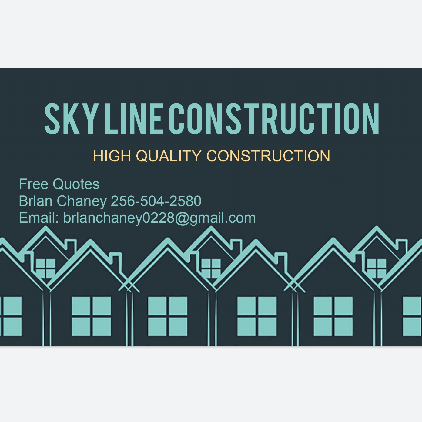 Skyline construction logo