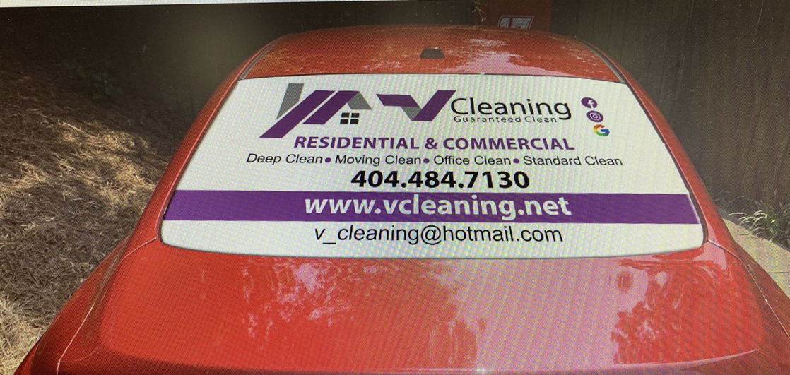 V Cleaning logo