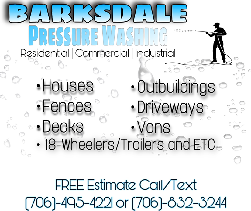 Barksdale Pressure Washing logo