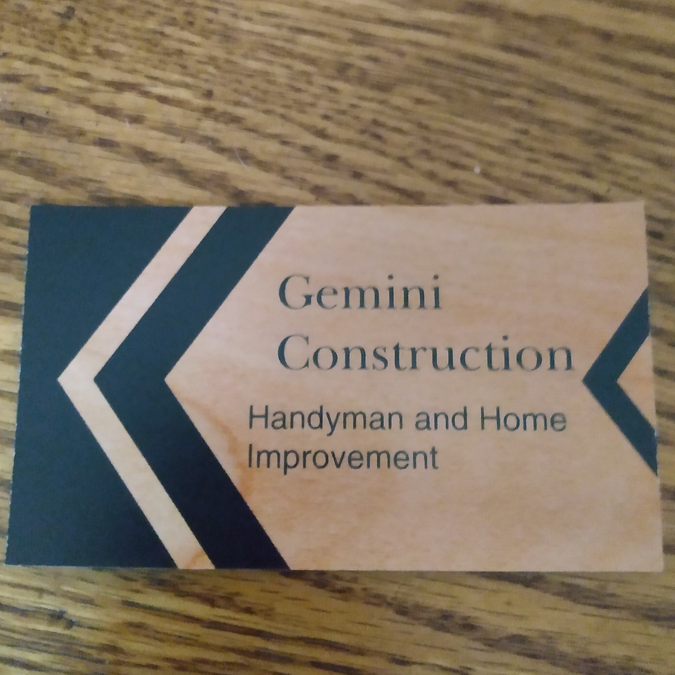 Gemini construction and handyman services logo